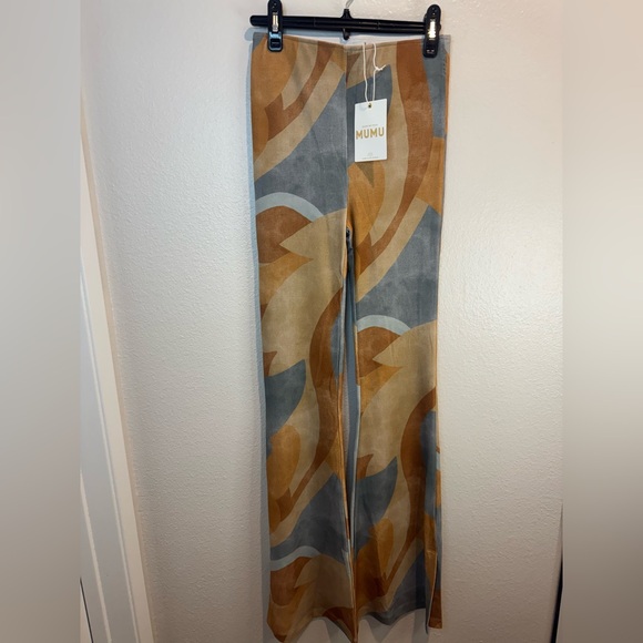 Show Me Your MuMu Pants - Show Me Your Mumu NWT Maren Bells 70s Bell‎ Bottoms Flare Stretch Pants Size XS